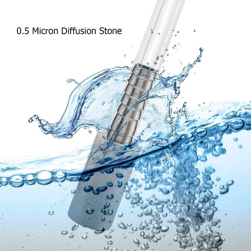 YOUHO 2PCS 0.5 Micron Diffusion Stone, Stainless Steel Aeration Stone with 1/4" Barb for Homebrew Wine Beer Soda