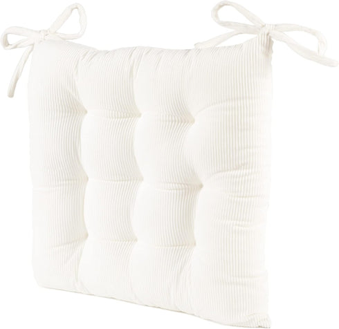15.7x15.7, HLOVME Corduroy Chair Cushion with Ties Ultra Soft Warm Floor Cushion for Kids Reading Nook Comfortable