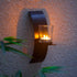 Sziqiqi Wall Candle Sconces for Decorations, Black Metallic Wall Mounted Candle Sconces for Room, Hallway, Entryway