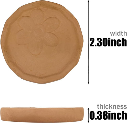 Lelucermaire 2 Pack Brown Sugar Keeper Terra Cotta Brown Sugar Saver Brown Sugar Softener Natural Clay Moisture