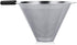 Pour Over Coffee Maker with Stainless Steel Filter, Reusable Glass Coffee Pot Manual Dripper, No Paper Filters