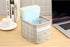 AARAINBOW 3 Packs Storage Basket Bins - Canvas Mini Storage Cubes for Makeup, Toys, Books (3 Gray)