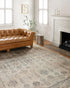 Loloi Hathaway Collection HTH-04 Runner Rug, Beige/Multi, 2'-6" x 7'-6", .25" Thick, Soft, Durable, Modern, Low Pile