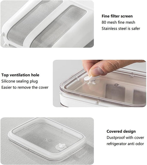 FindXeink Strainer1.9QT/0.475GAL 0.9QT/0.23GAL SeparationTotle1.9QT Yogurt Total & Filter, Yogurt Strainer Greek Yogurt