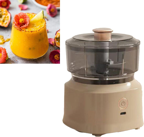 Electric Food Chopper with Multifunctional Stainless Steel Blades, Food Processor for Baby Food, Meat, Vegetables (Dark