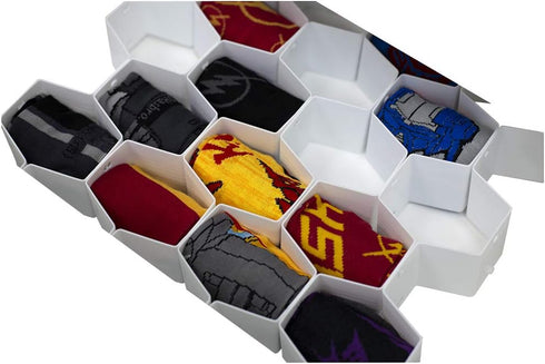 Home Basics Drawer Divider Organizer 8PCS DIY Plastic Grid Honeycomb Drawer Dividers - Customizable Storage Solution