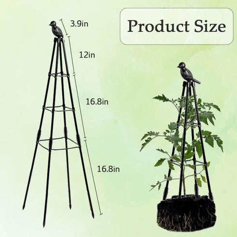 CEDOCSH 1 Pack Garden Trellis, Support Plant Stand for Climbing Plants Outdoor and Indoor Trellis, Potted Plants