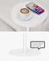 TB01BW065 TUTOTAK Tall Round Side Table, Small End Table, Beside Table, Drink Table, Pedestal Side Table, livingroom