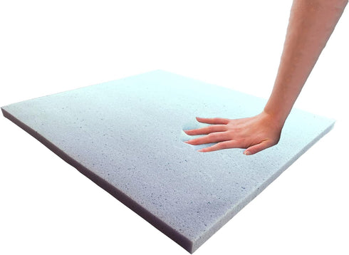 Foamma 1" x 18" x 18" Cooling Gel-Infused Memory Foam Cushion for Chairs and Wheelchairs