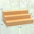 2 Pack Countertop Spice Rack Riser for Cabinet, Bamboo Spice Organizer Display Shelf for Kitchen