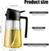 2 in 1 Glass Oil Sprayer & Dispenser, 470ml Glass Olive Oil Sprayer,Cooking Oil Sprayer,Oil Spray Bottle For Kitchen,Canola Oil Sprayer,Fryer For Salad, Baking,Frying,BBQ,Oil sprayer (Black) by mqnxoi