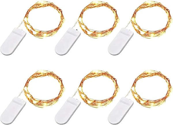 TenSteed 6 Pack Fairy Lights Battery Operated Fairy String Lights Firefly Lights