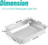 TeamFar Lasagna Pan, Stainless Steel 10.5’’ x 8’’ x 2’’ Small Rectangular Baking Roasting Cake Casserole Brownie Pan, Non-toxic & Sturdy, Brushed Surface & Deep Side, Dishwasher Safe by TeamFar