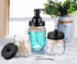 SheeChung Mason Jar Foaming Soap Dispenser, Rustproof Stainless Steel Lid & Pump, Glass for Bathroom Kitchen (2 pk)