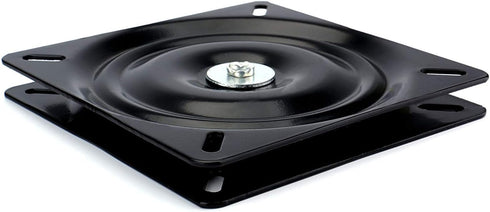 Fasmov 10" Heavy Duty Bar Stool Swivel Replacement Seat, Black Swivel Plate