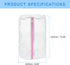 uxcell 2Pcs Shoes Washing Bag, 8.7 x 13 Inch Cylinder Fine Mesh Laundry Bags for Washing Machine Wash Sneakers, Slippers, Delicate, Underwear, White/Pink