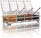 V-Resourcing Clear Seasoning Box, 4 Pieces Clear Storage Container for Spice, Condiment Jars