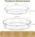 LAMU 2 Pack Lazy Susan Turntable Organizer, 10''/10.6'' Kitchen Pantry Organizers and Storage, Clear