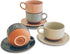 Mora Ceramics 8oz Cappuccino Mug Set of 4 - Ceramic Coffee Cups