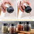 Celiseaya (8PCS Glass Spice Jars, Double Lids Seasoning Shakers Glass Bottles Spice Shakers Sifter Barbecue Salt