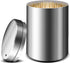 Stainless Steel Toothpick Holder Dispenser with 500 Bamboo Round Toothpicks, Thickening Container for Appetizer
