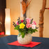 6Pcs HUIANER Artificial Berries, Lifelike Dark Red Berry with Stems Fake Christmas Fruit Simulation Flowers Orange
