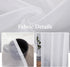 MIULEE 25 x 40 Inches Sidelight Sheer French Door Curtains, Light Filtering Window Treatment with Tieback - 2 Panels,