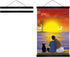 16 Inch Wide Magnetic Poster Hanger Frame, Wall Hanging Wooden Frame for 16x20, 16x24, 16x22 Posters