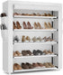 VILICK Shoe Rack with Cover, 5 Tier Shoe Organizer Storage for 20-24