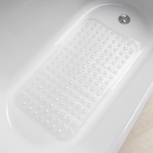 AmazerBath Bath Tub Mat - Medium Size Non-Slip Shower Mats with Suction Cups, Machine Washable