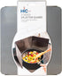 HIC Kitchen 3-Sided Splatter Guard, Non-Stick Carbon Steel, Heat Safe, Folds Flat for Storage