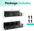 SETBAOO 2 Pack Magnetic Spice Rack for Refrigerator, Black Magnetic Shelf and Fridge Kitchen Cabinet Organizers Storage