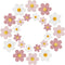 18 Pcs Flower Refrigerator Magnets, Cute Pink Refrigerator Magnets for Whiteboard, Girls Locker Magnets