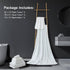 8 Pack Set White,2 Towels(35"x70"), 2 Towels,4 Ferdilan Bath Towels Oversized Bath Hand Washcloths Ultra Soft