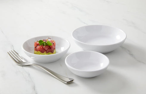 American Metalcraft MMB6 Mini Round Bowl, Melamine, White, 6 oz.