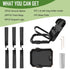 Toconv 20 Collapsible Trash Bag Holder with Pcs Trash Bags, Portable Trash Can with Trash Bag Storage, Waste Bin