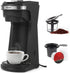 2 in 1 Single Serve Kcup Coffee Maker (6-14Oz), 800W Fast Brew,