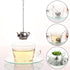 4Pcs Stainless Steel Tea Balls for Loose Leaf - Tea Infusers with Chain Hook and Saucer (Silver)