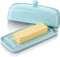 Nucookery Ceramic Butter Dish with Lid | Raised Legs and Non-Slip Strip