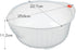 Inomata 0800 Acrylic Wash Bowl, 8-Inch, Clear for Japanese Vegetable Fruit Rice