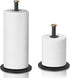 ZMGNND Adjustable Paper Towel Holder for Countertop, Matte Black Bathroom Dispenser Holds 3 Rolls