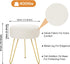 GERANT Multifunctional Vanity Stools - Velvet Round Ottoman Modern Dressing Stool -Upholstered Footrest Stool - Side