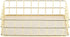 Wire Mesh Basket, Golden Desktop Metal Storage Tray for Home Cosmetic Stationery (9.6 x 6.5 x 2.6in)