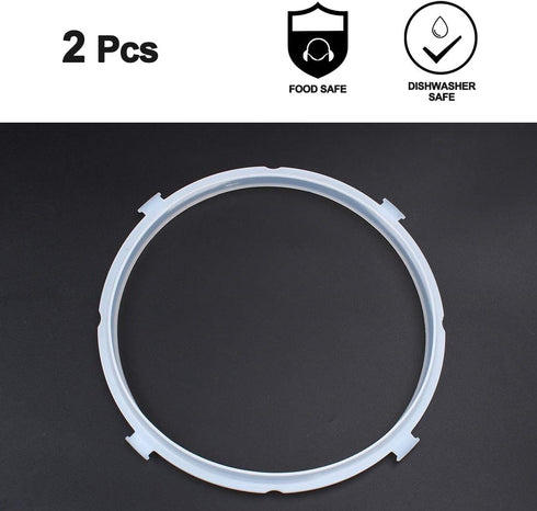 uxcell Silicone Gasket Sealing Ring for Electric Cookers, 8.7 Inch Inner Diameter, Fits 5/6 QT Models, Set of 2
