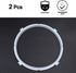 uxcell Silicone Gasket Sealing Ring for Electric Cookers, 8.7 Inch Inner Diameter, Fits 5/6 QT Models, Set of 2