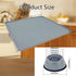 Mini Fridge Mat with Raised Edges, 24" x 24" Mini Fridge Drip Pan with 4 Base Stand Pads, Silicone Floor Mat