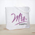 ELEGANTPARK Mrs Bag Personalized Gifts for Wedding Bachelorette Bridal Shower Engagement Party Monogrammed Tote Bags