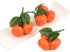 Fake Mini Tangerine Orange Artificial Fruit Simulation for Home Party Kitchen Festival Decoration, 3 pcs