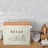 13.1 7.2 9.7 Countertop, TeamFar Bread Box with Wooden Lid, x x Bread Container Storage Holder for Family Farmhouse