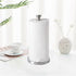 Stainless Steel Paper Towel Holder, Silver Countertop for Kitchen Bathroom, Standing Holder with Weighted Base for